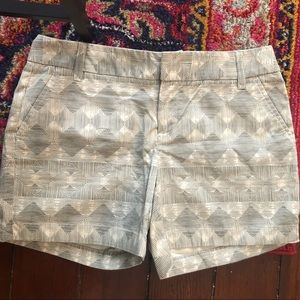 Caslon Grey + Cream Chino Shorts with Stretch